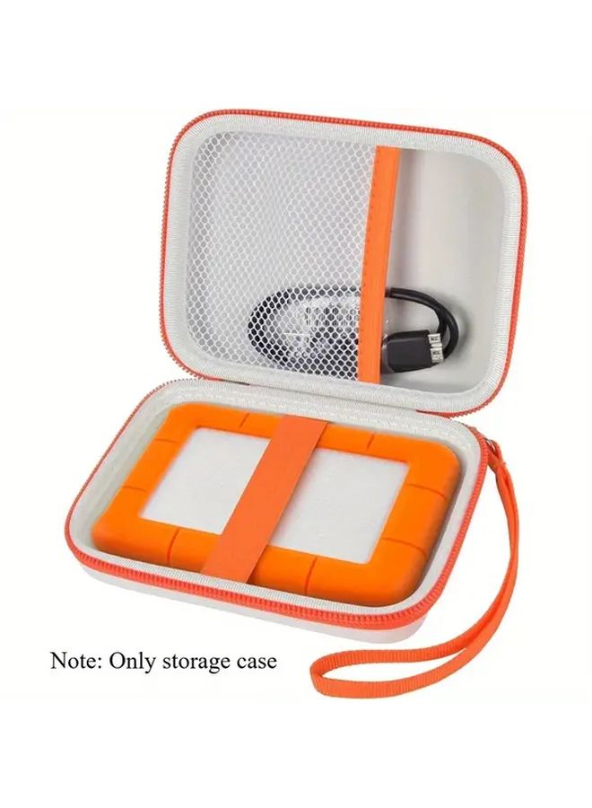 Orange Protective Case For LaCie Rugged Mini Hard Drive Durable Vinyl Cover - Image 1